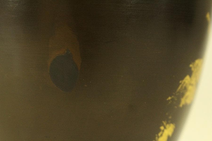 青銅宣徳 壷 共箱 未使用 美品(ZE427)