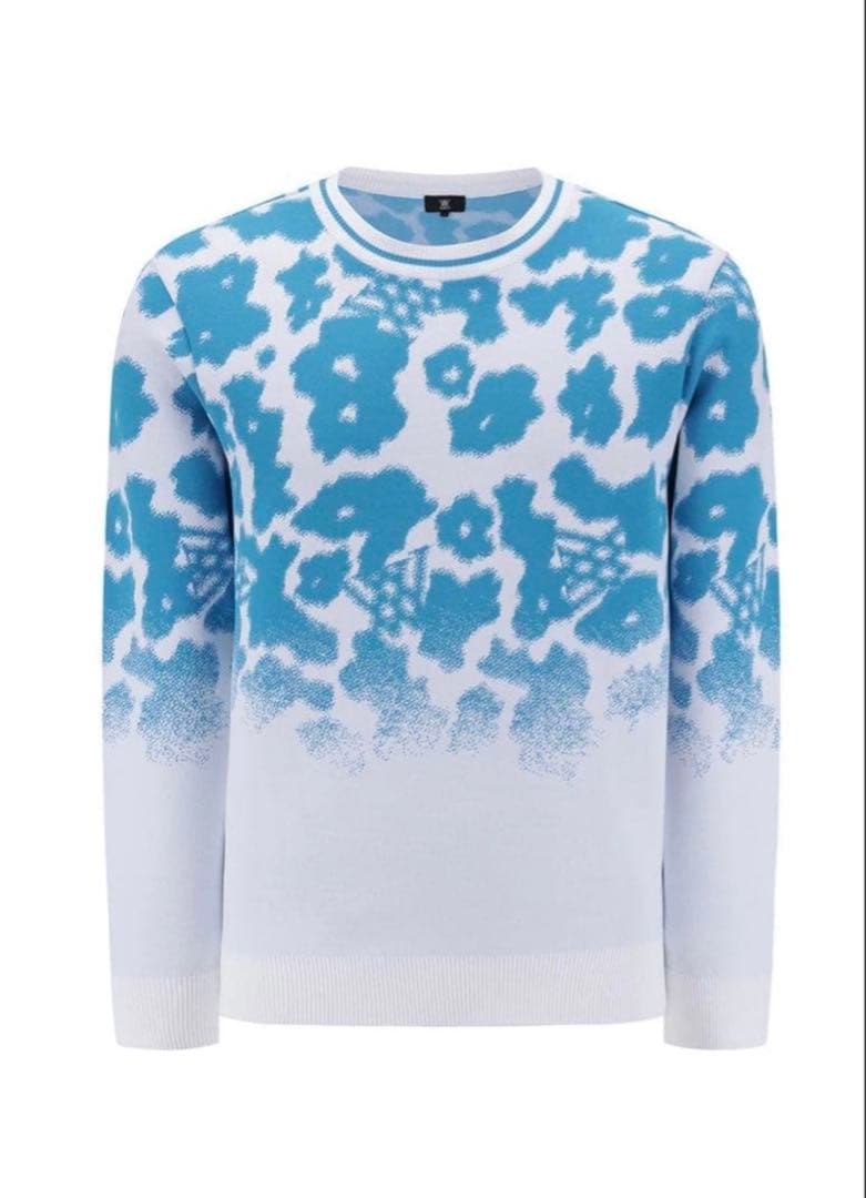 【美品】ANEW FLOWER PATTERN SWEATER/XL