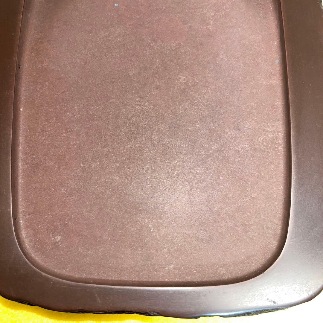 ⭕️赤間硯　下井唯石　1.4kg超え　野面硯　縁ツルツル　美品