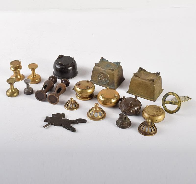 仏教美術　古銅　香炉　花立　火立　仏飯器など　仏具15点まとめて　V　R5094