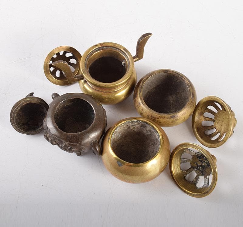 仏教美術　古銅　香炉　花立　火立　仏飯器など　仏具15点まとめて　V　R5094