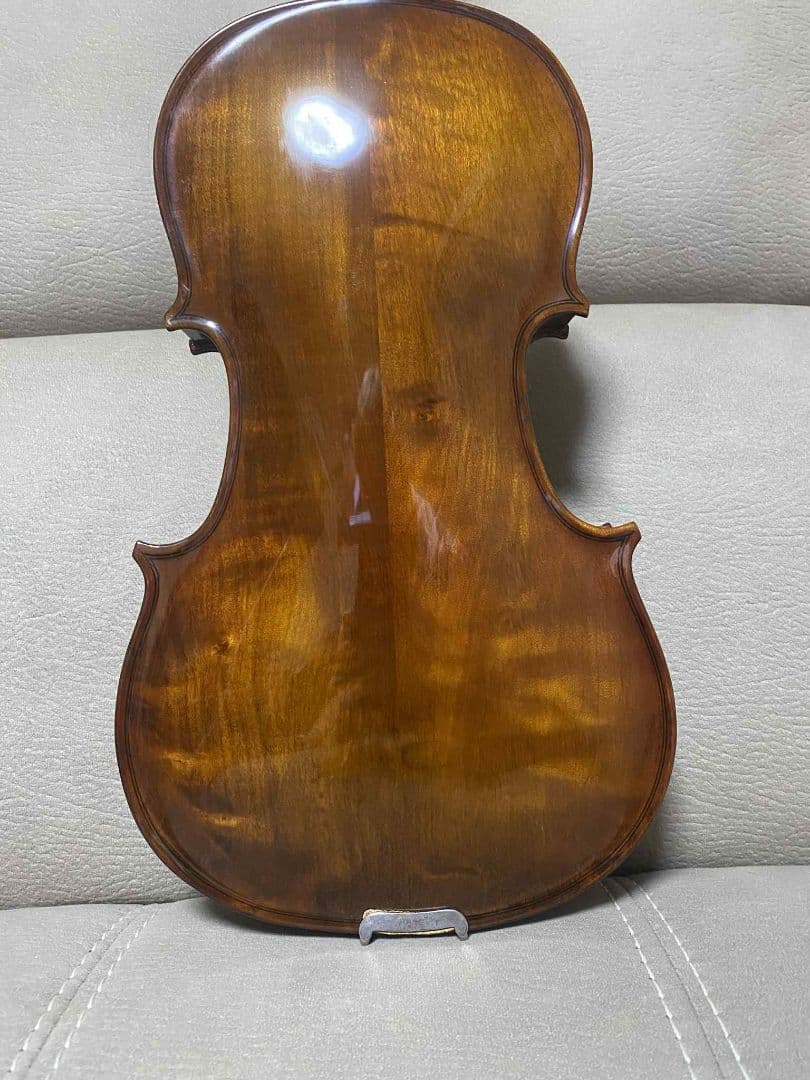 木製ブラウンバイオリン 4弦 フルボディ