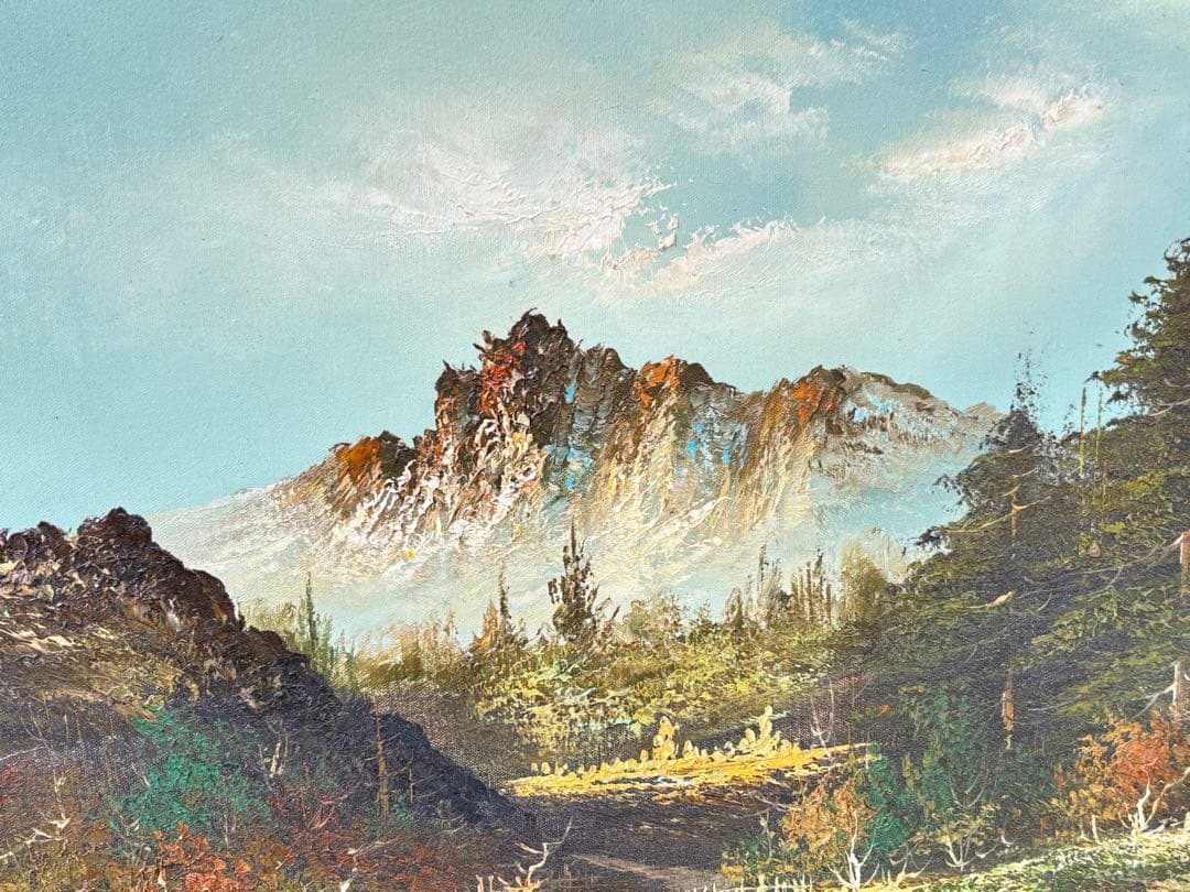 A. HANDA 風景画 油彩画 大サイズ