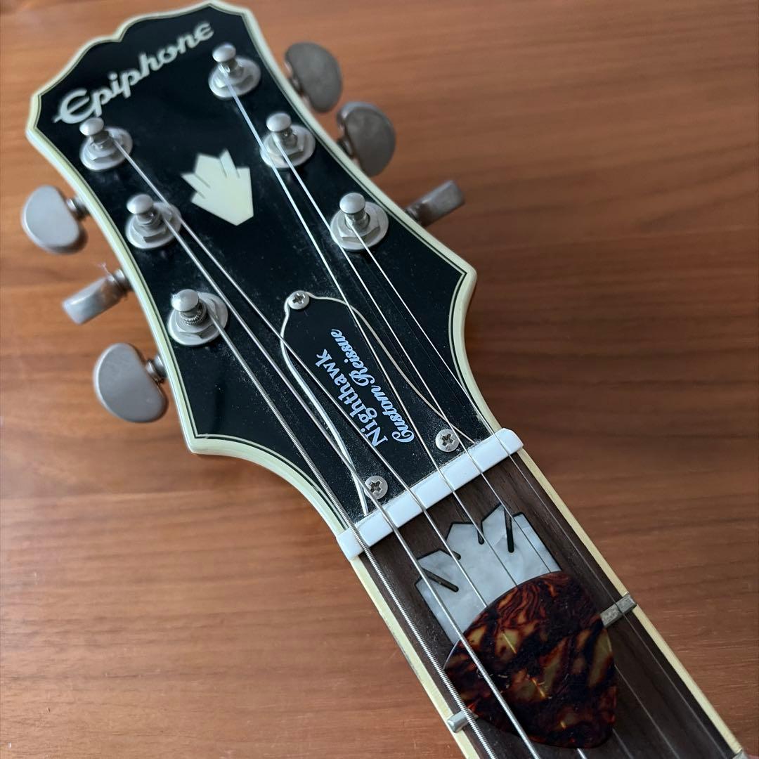 エピフォン　ナイトホーク　カスタムリイシュー　エレキギター ステッカー付き