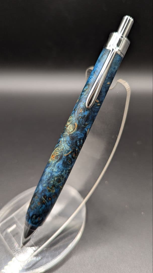 405ペン工房翌檜　スタビライズドウッドバーチバール　木軸シャーペン　ボールペン