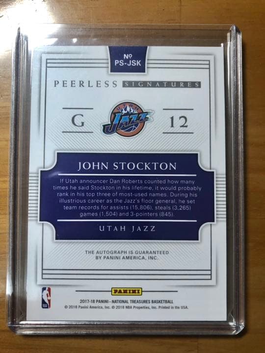ストックトン John Stockton 8枚,25枚限定 サインカード 2枚