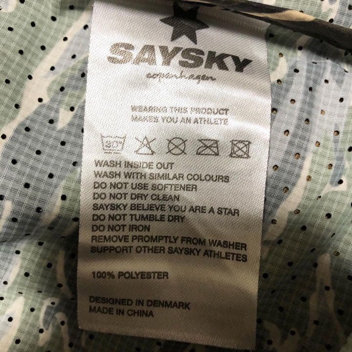 完売品❗️SAYSKY セイスカイ カモフラ ランニングジャケット