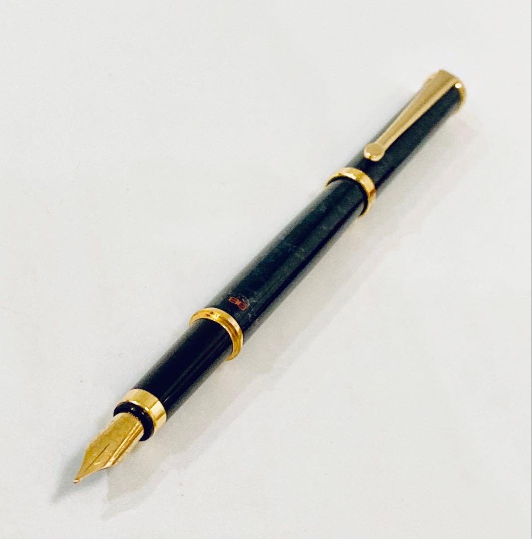 フランス製◆バレンシアガ 高級万年筆 BALENCIAGAブルーマーブル レア