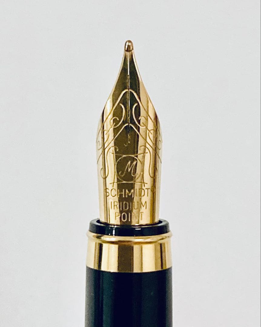 フランス製◆バレンシアガ 高級万年筆 BALENCIAGAブルーマーブル レア