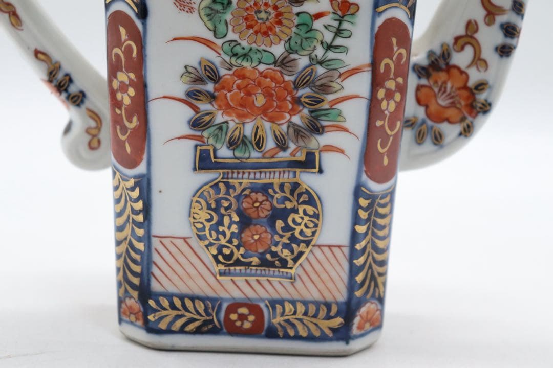 江戸　伊万里錦絵　水注　大明成化年製　送料込み250901