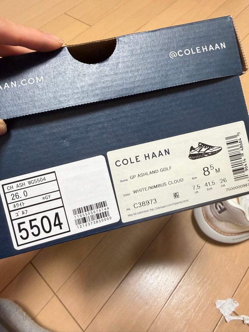 COLEHAAN グランドプロ アッシュランド ゴルフ mens 26cm