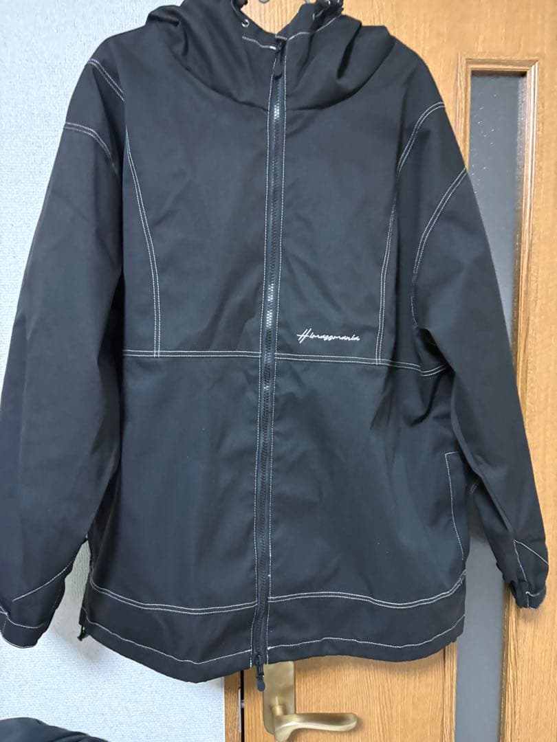 スノーボード用 ブラック フーディ