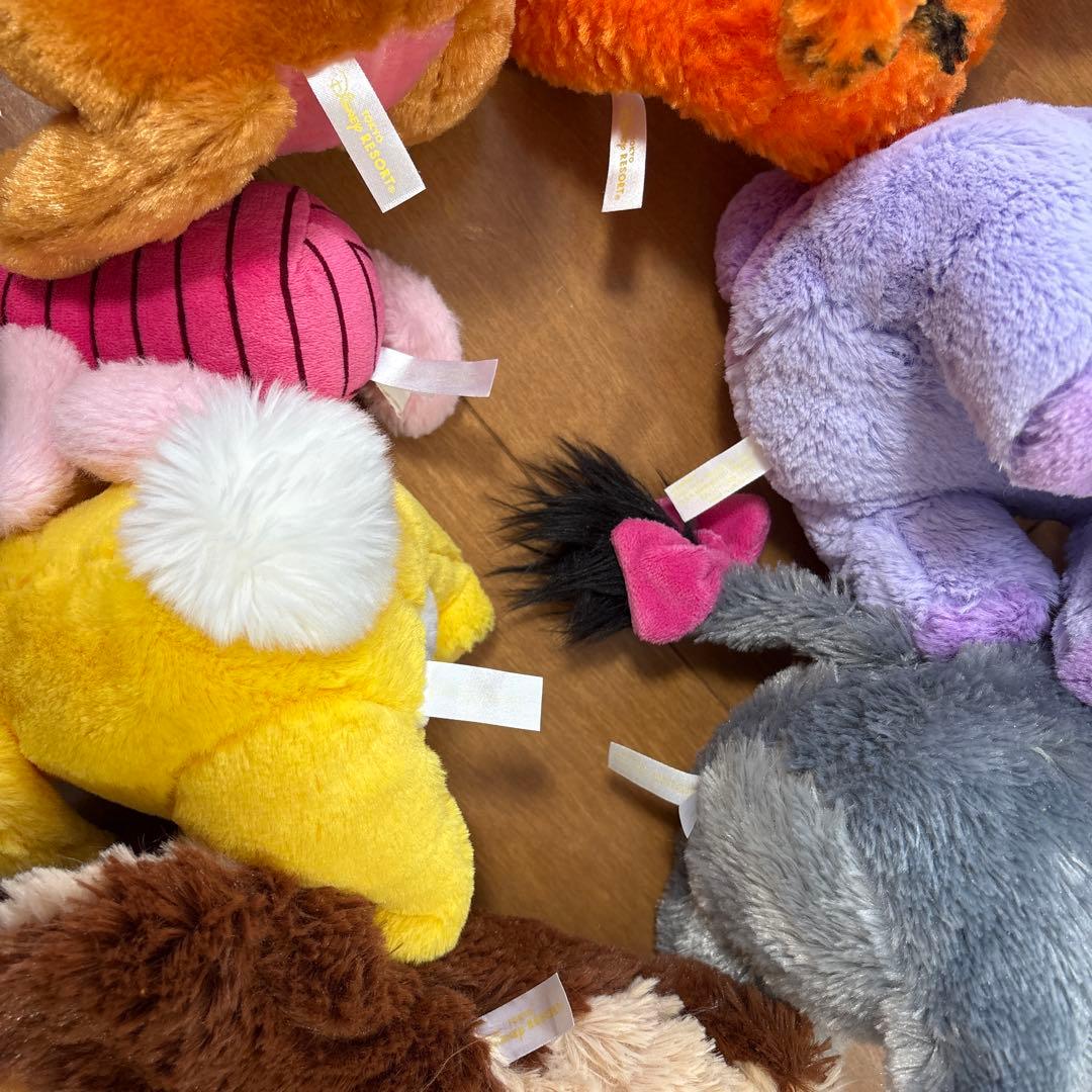 ディズニーランド　プーさん　仲間たち　ぬいぐるみセット