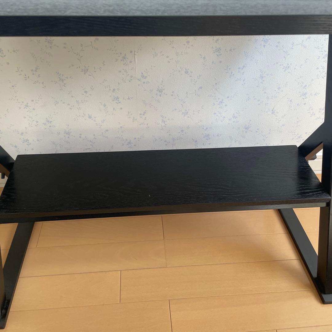 茶道具 組立式 立礼式 立礼卓 立礼棚 木製 黒塗 机 台 点茶 裏千家　喫架