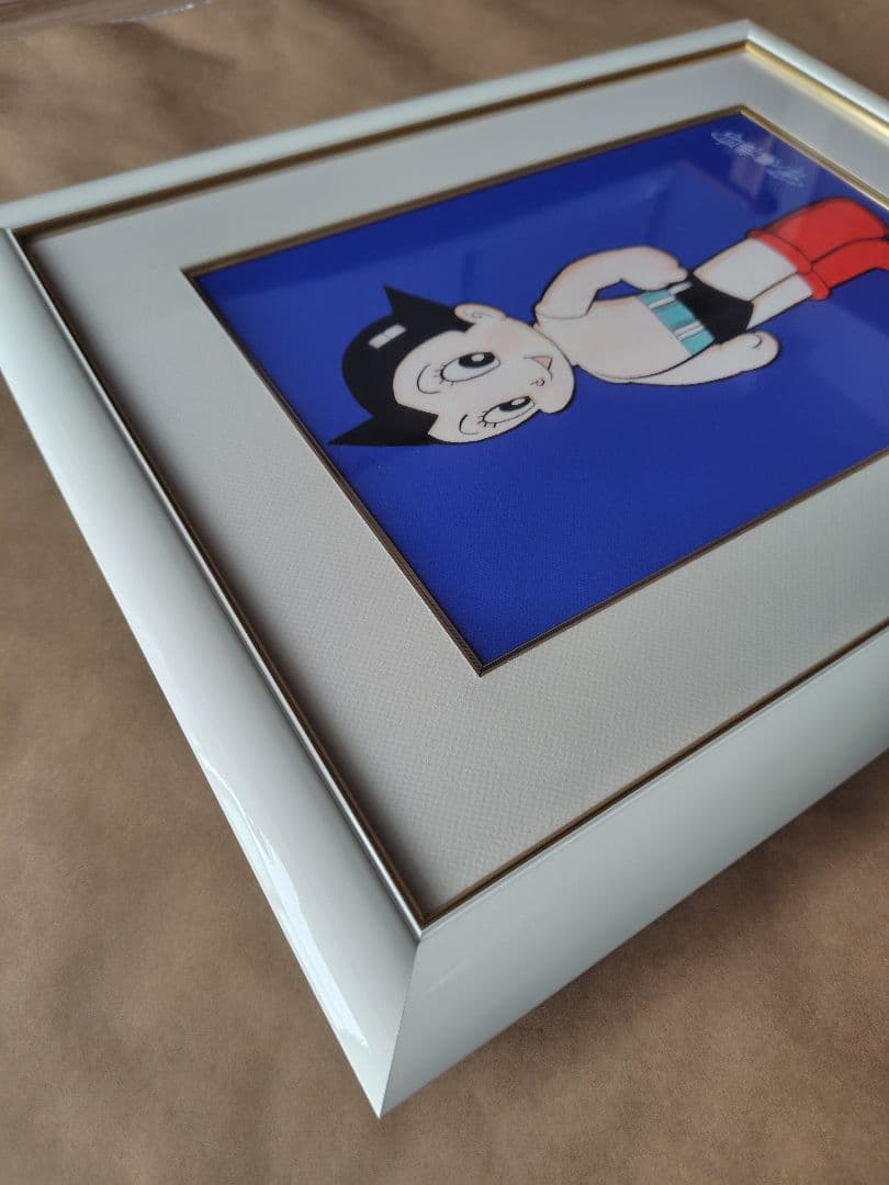 手塚治虫「鉄腕アトム（青）」ピエゾグラフ　200部限定作品、保証書付き