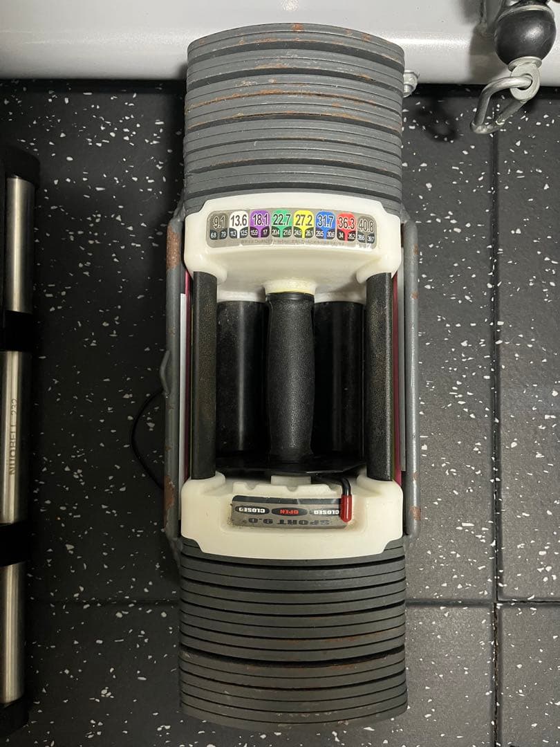 TOP FILM sport 9.0 可変式ダンベル 40kg トレーニング②