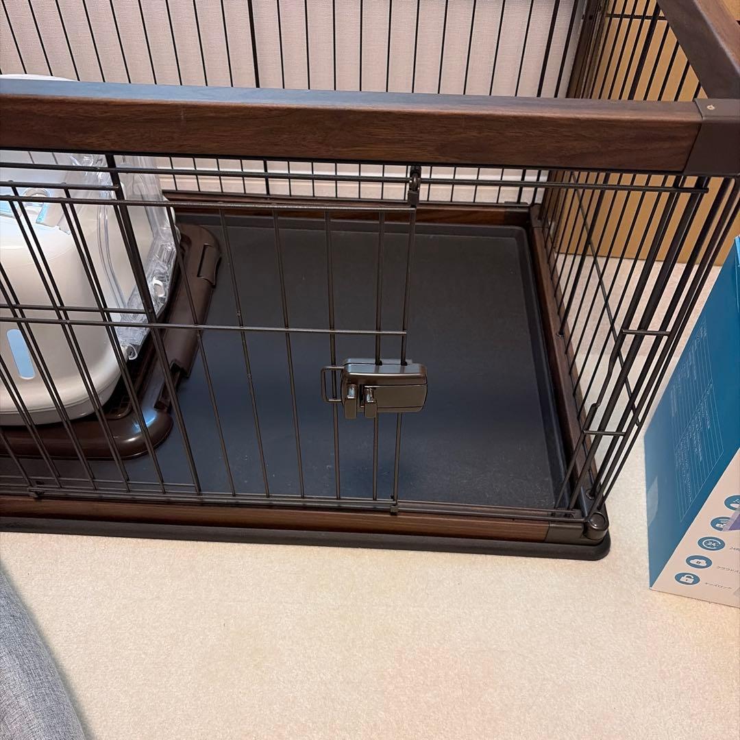 アイリスオーヤマ PWSR-960LV ウォールナット 犬　ゲージ