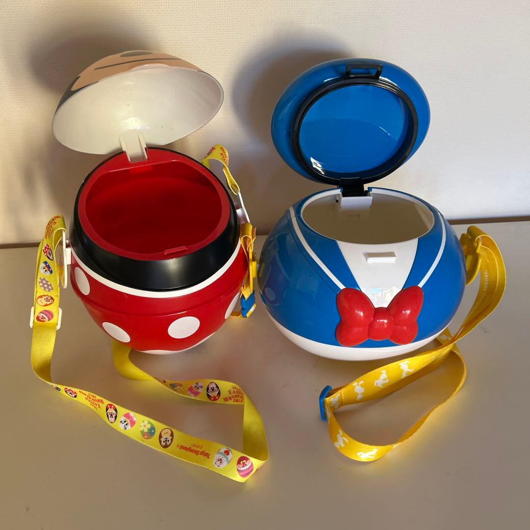 ミニーマウス・ドナルドダック エッグ型お菓子入れ