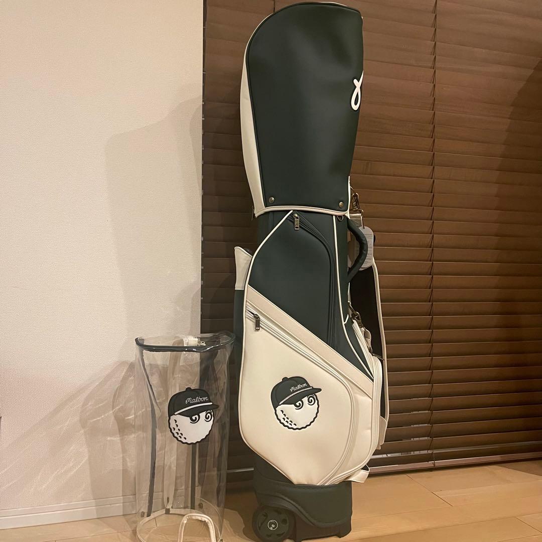 25新作 MALBON マルボンゴルフ キャスター付き キャディバッグ グリーン