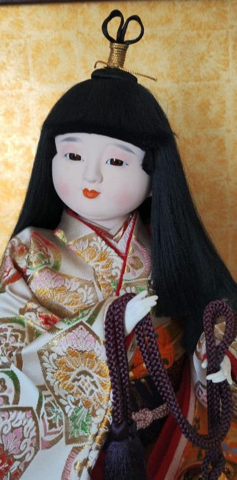 日本人形「古都」ガラスケース入り　　市松人形　わらべ人形　雛人形　12号