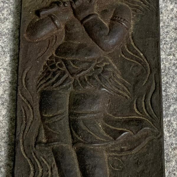 仏教美術迦陵頻伽桂樹彫仏碑 [B25952]