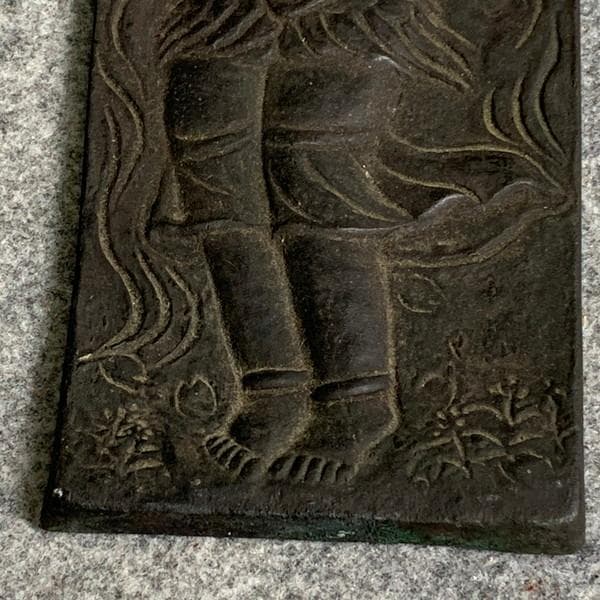 仏教美術迦陵頻伽桂樹彫仏碑 [B25952]