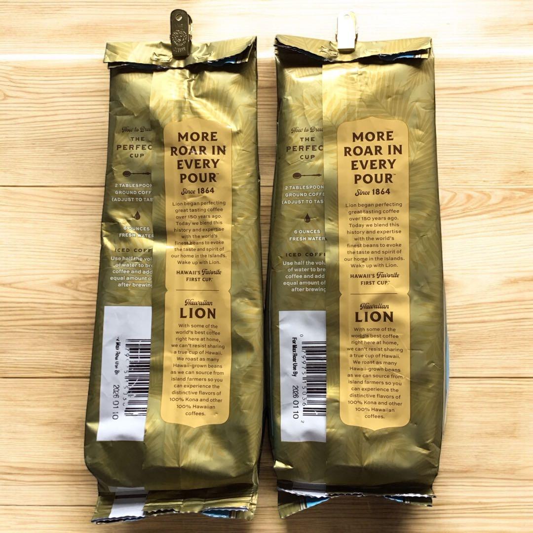 新品　LION Coffee Kona 100% 粉　2袋