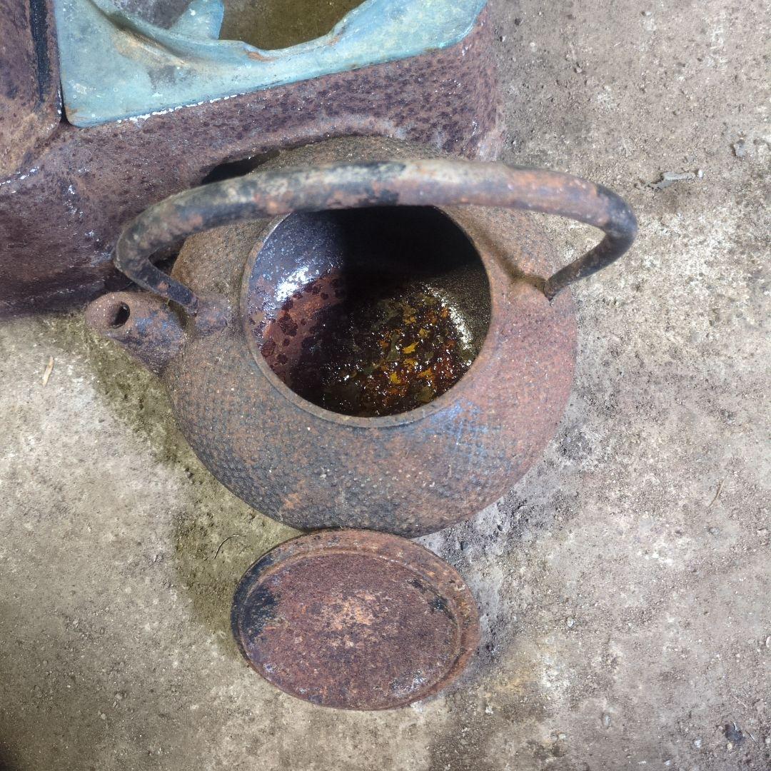 鉄瓶　龍文堂　燗銅壺　長火鉢