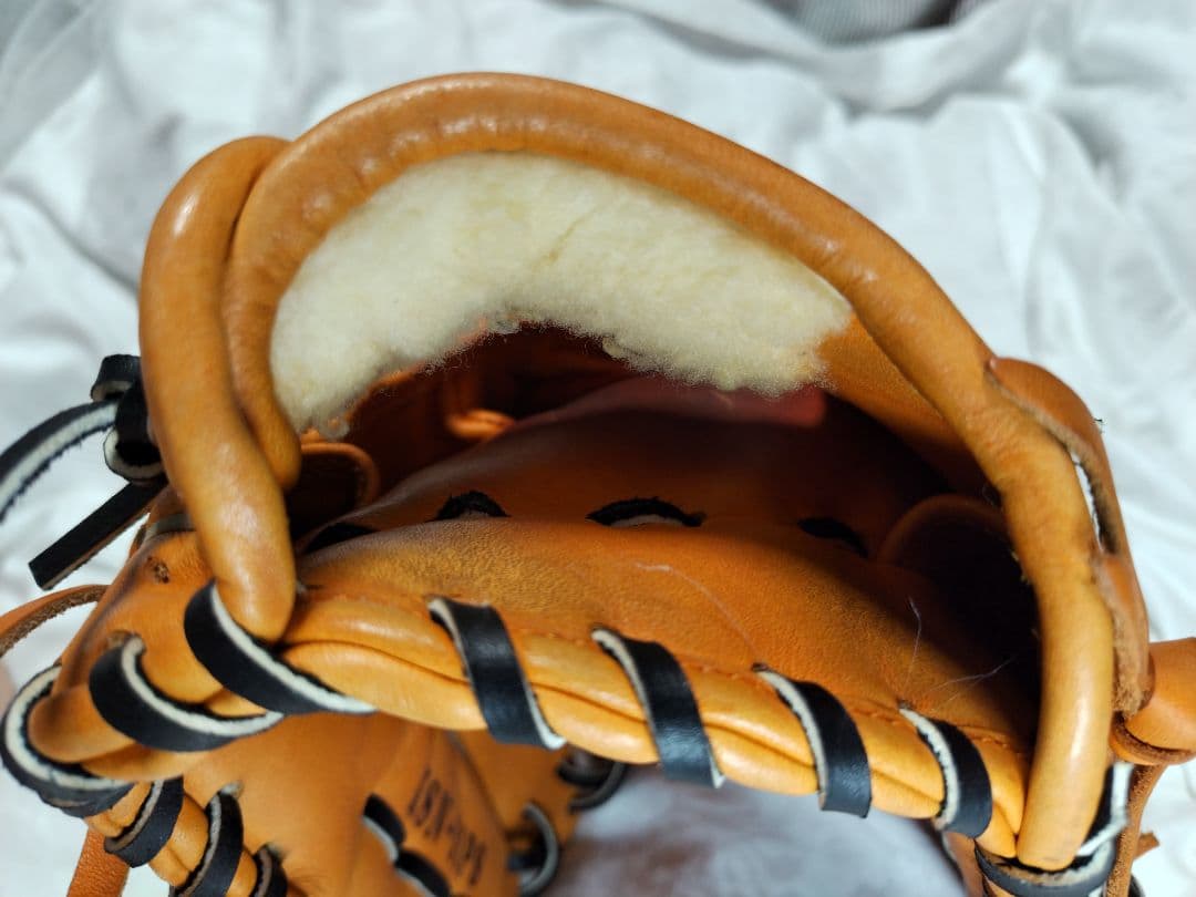 【実使用無し】久保田スラッガー　軟式野球グローブ　投手用　オレンジ