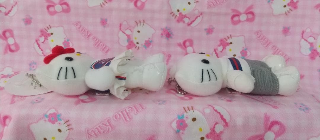 キティ　ダニエル　チアガール　マスコット　ぬいぐるみ　キーホルダー