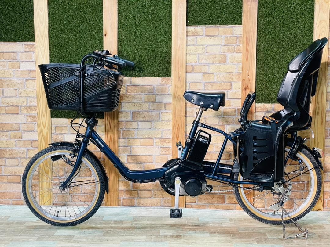 2018ネイビー 超大容量 パナソニック 子供乗せ電動アシスト自転車 H3326