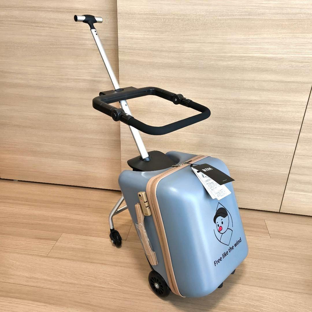 ほぼ未使用・美品タグ付　子供が乗れるスーツケース　キャリーケース　TSA　おまけ