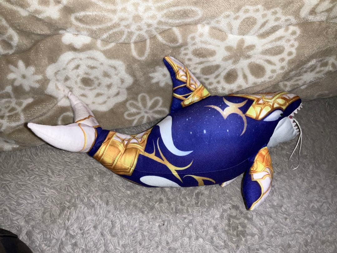 釣りスピリッツ でっかい　ぬいぐるみ　　ホワイトアーマーシャチ
