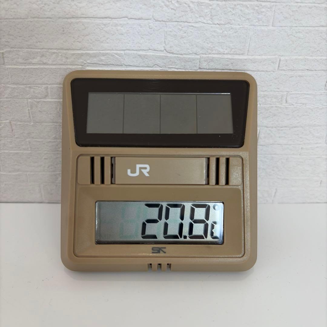 ＪＲ　鉄道 ソーラー デジタル 温度計　【希少・レア品】