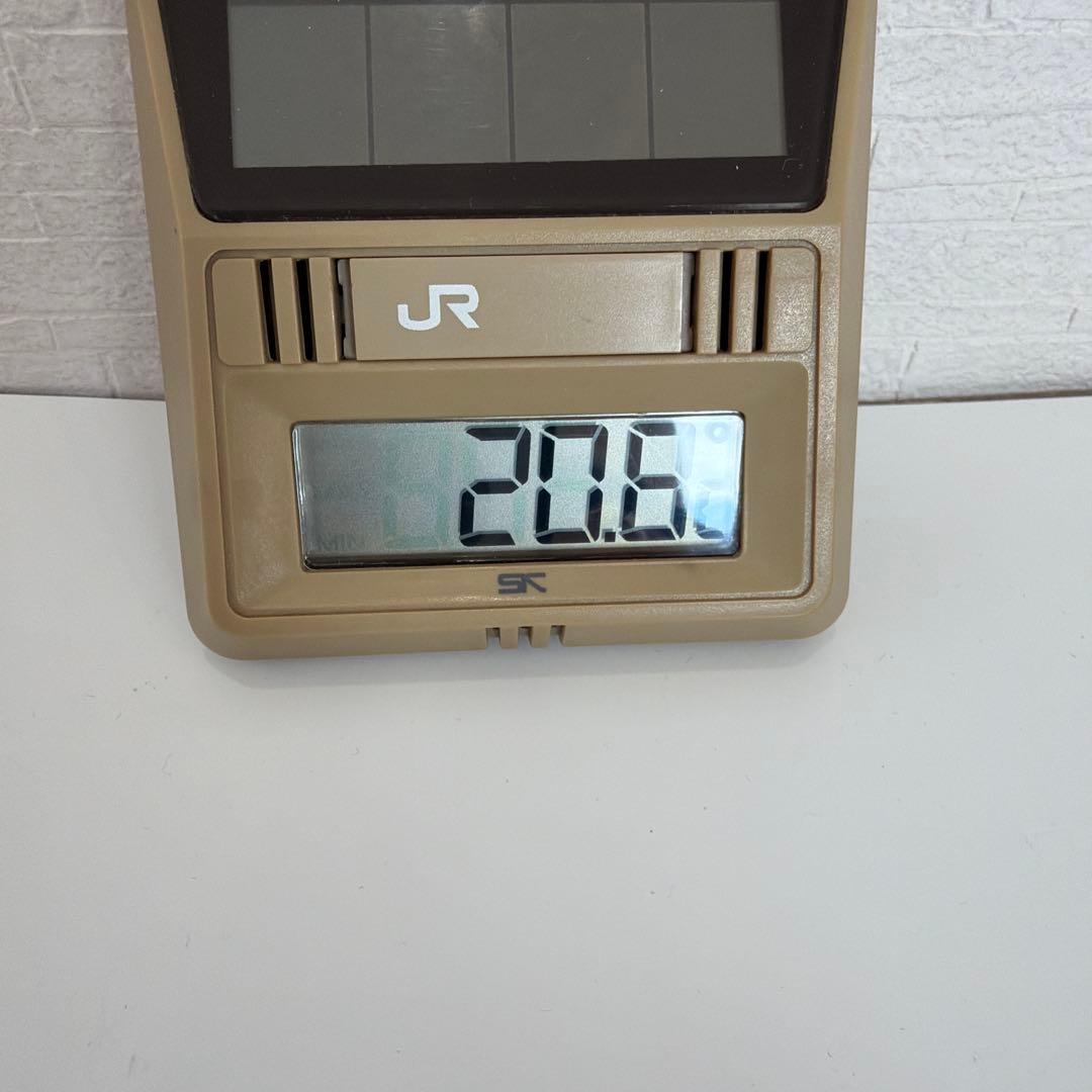 ＪＲ　鉄道 ソーラー デジタル 温度計　【希少・レア品】
