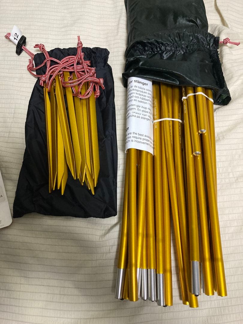 d*6様 新品未使用　ヒルバーグアラック2テントグリーン純正フットプリント付き