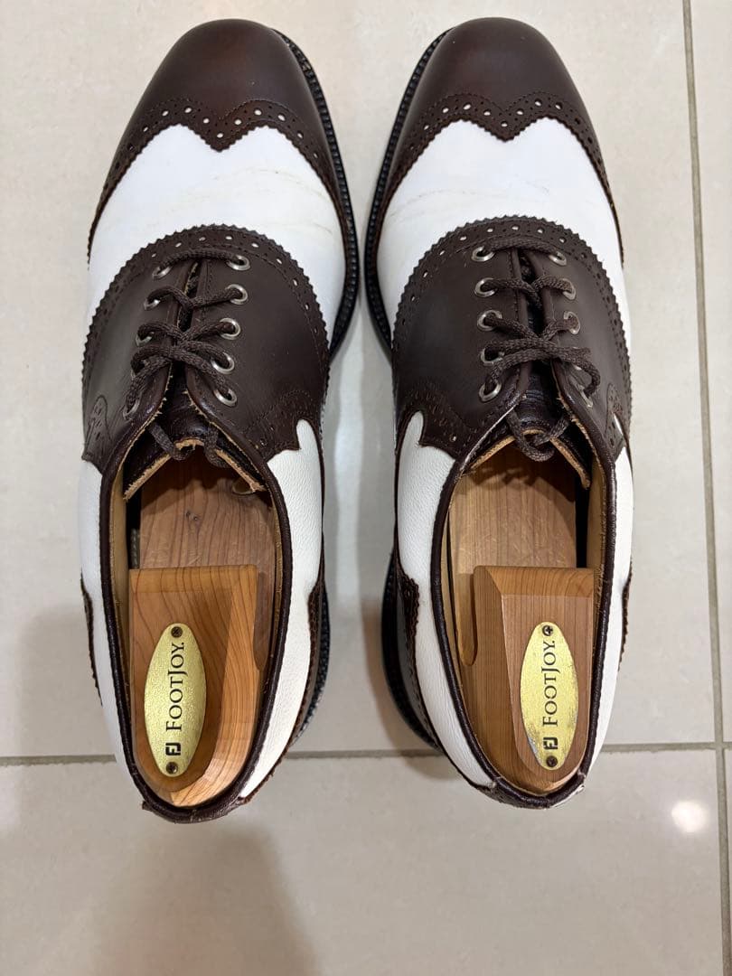 マイジョイズ　FJ ゴルフシューズ ブラウン/ホワイト