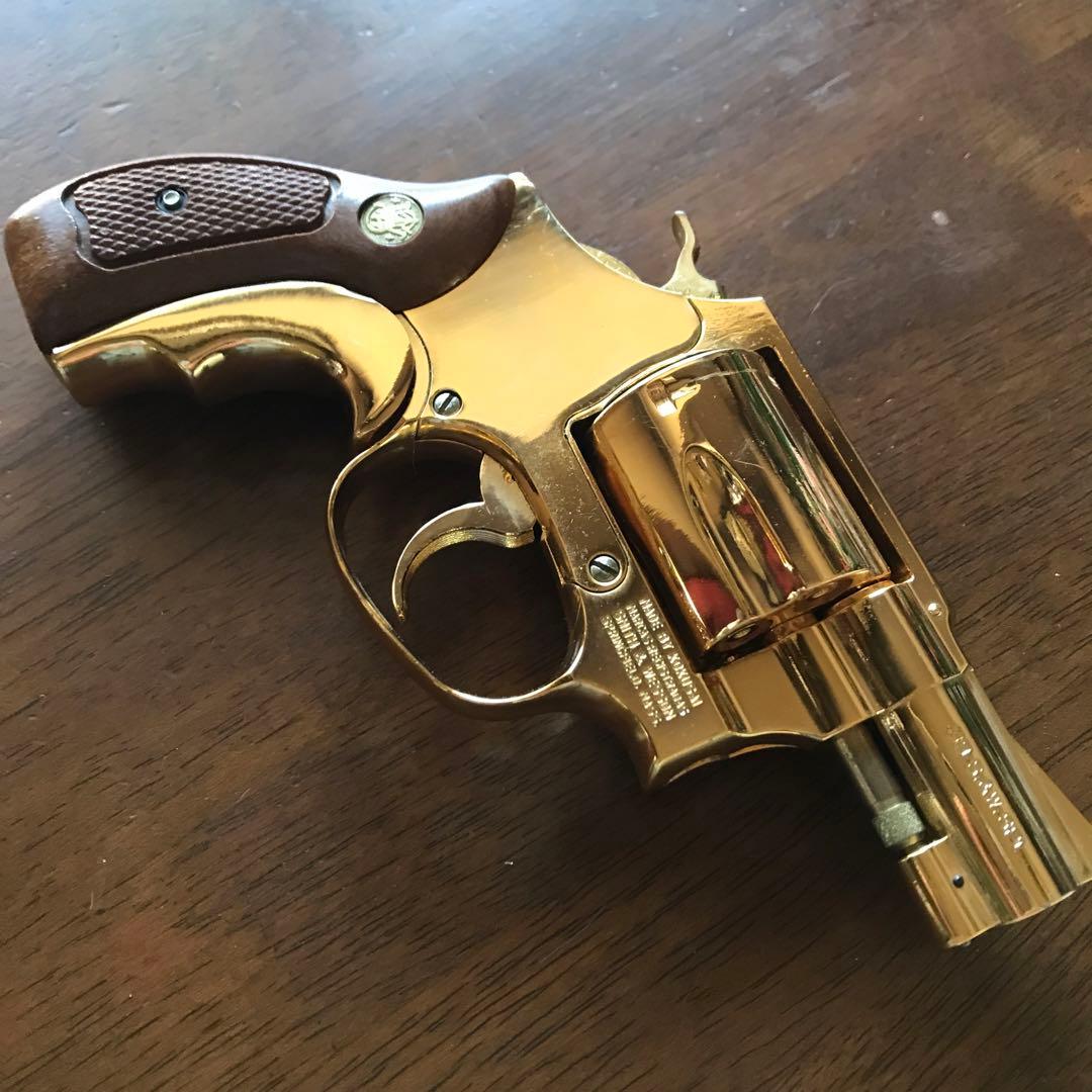 美品❗️コクサイS&W Ｍ３６　24kメッキ　ゴールド　モデルガン
