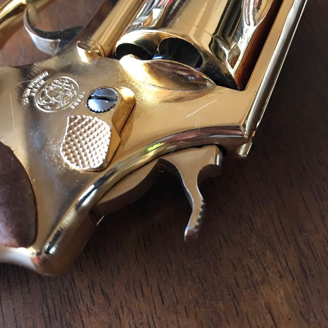 美品❗️コクサイS&W Ｍ３６　24kメッキ　ゴールド　モデルガン
