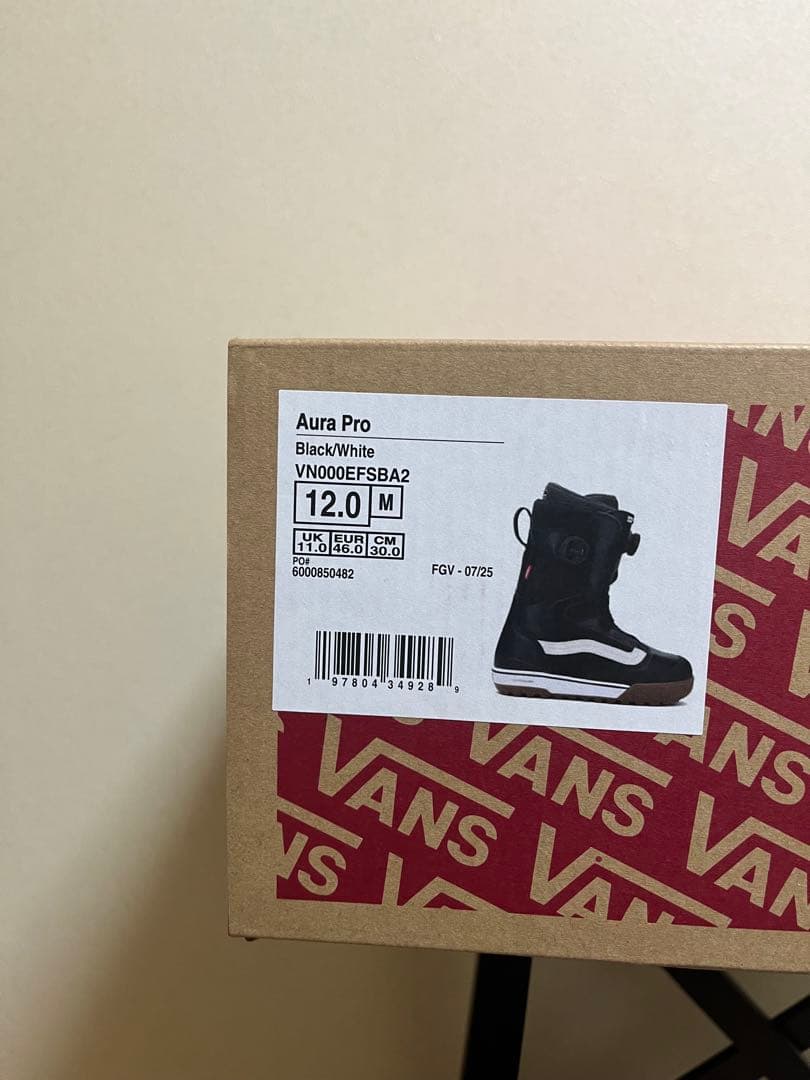 新品未使用　今期モデル Vans Aura Pro スノボーブーツ　30cm