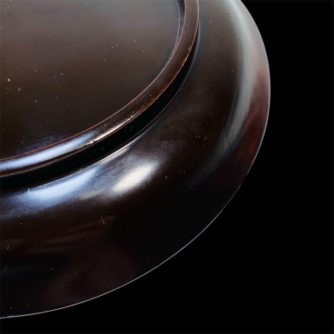 中国古玩 倶利堆朱盆 丸盆 漆器 漆芸 骨董品 時代品 美術品