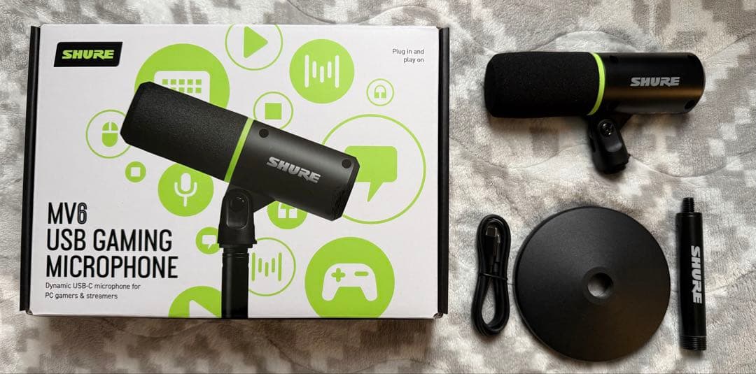 SHURE MV6 USB ゲーミング マイクロホン