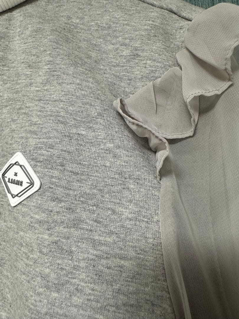 J.jane ハーフジップアップ シフォンスリーブ