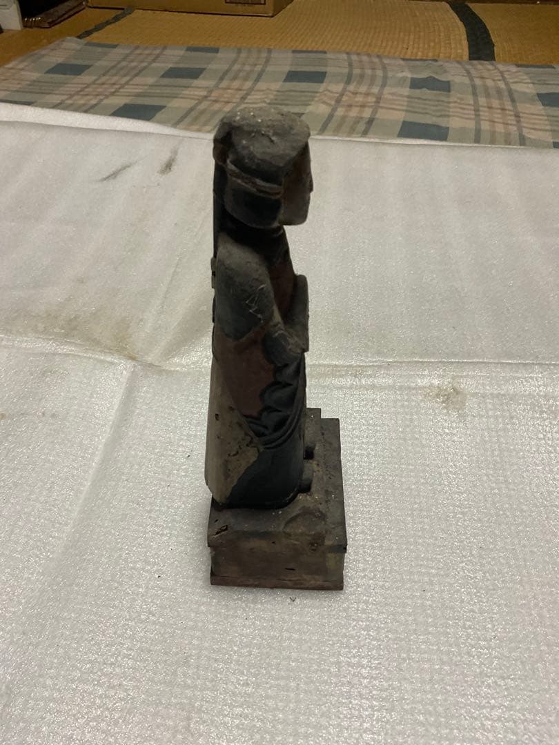 木製／聖徳太子　幼少期立像。【江戸時代製作。30cm程の仏像】。