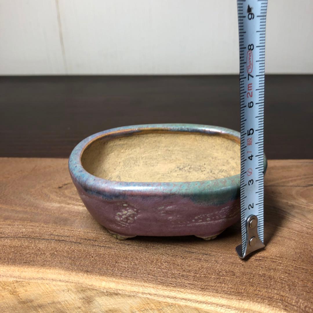 【名品】　岡谷是心　小品盆栽鉢　山野草鉢