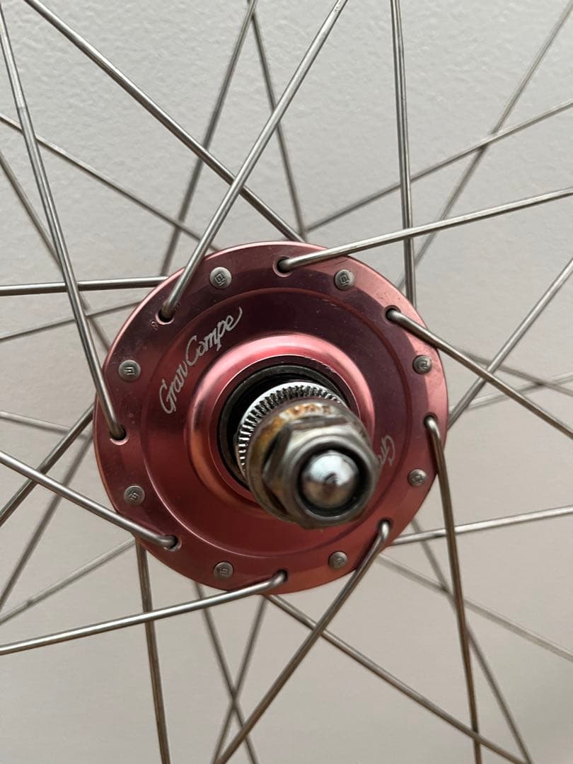 室内保管GRAN COMPE グランコンペ TNI ピスト ホイール 前後セット