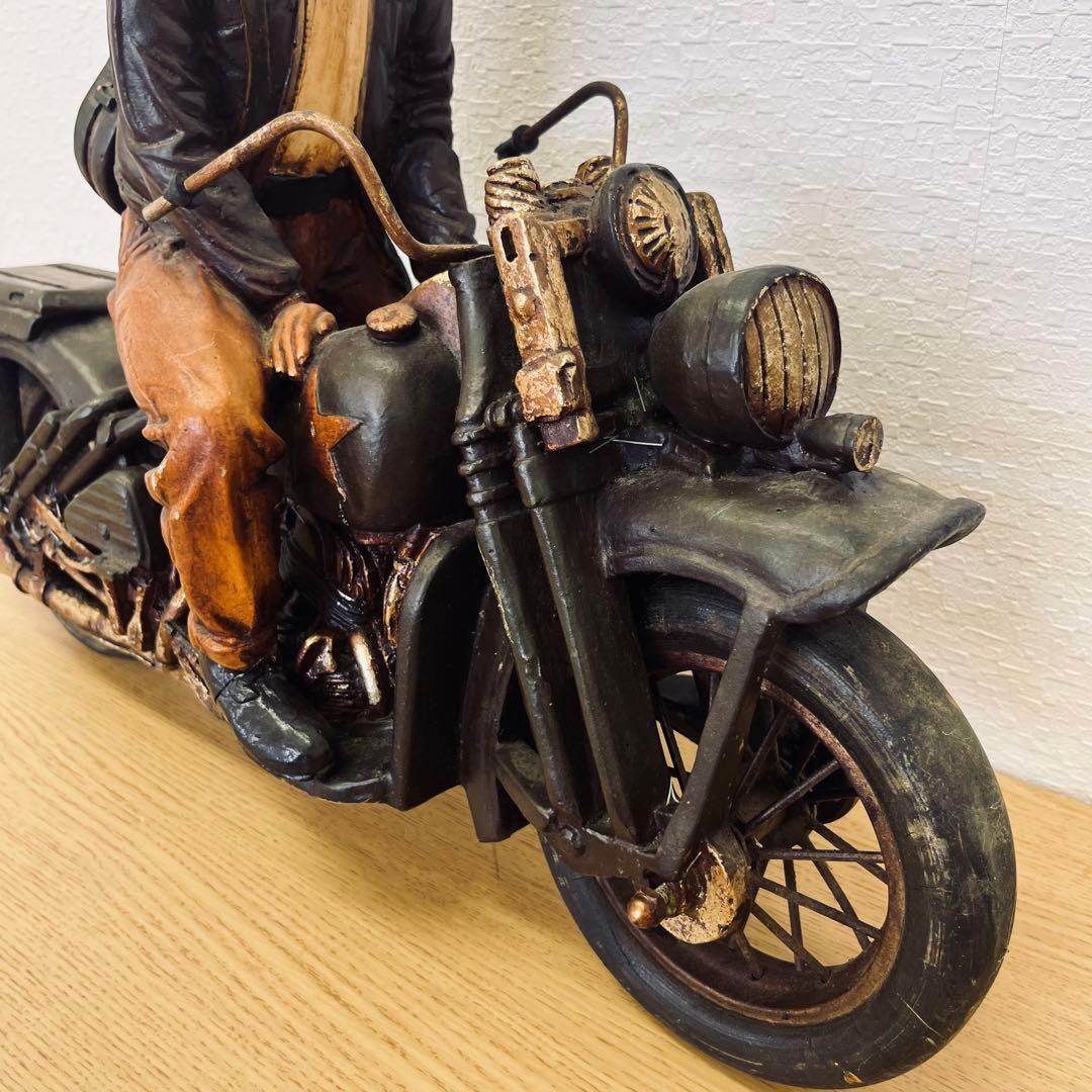 レア★エルビス・プレスリー /Harley/ヴィンテージ/置物/オブジェ/バイク