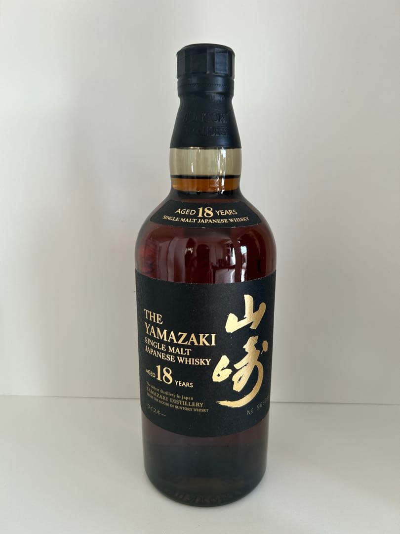 山崎 18年 シングルモルトウイスキー【箱無し】