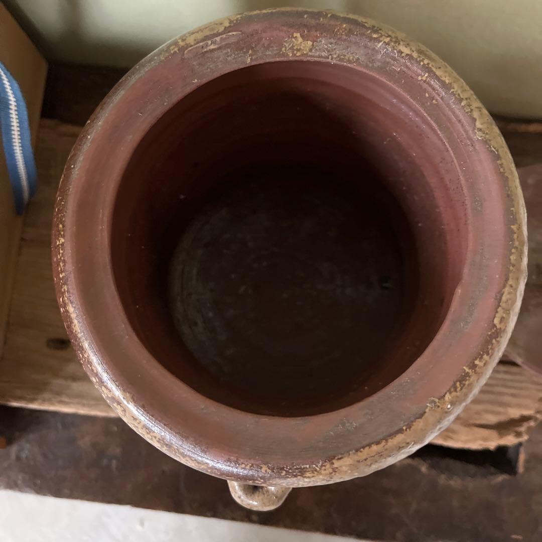 古備前水差し 茶道具 木箱付　極書　江戸時代　ー茶碗　茶室　茶杓