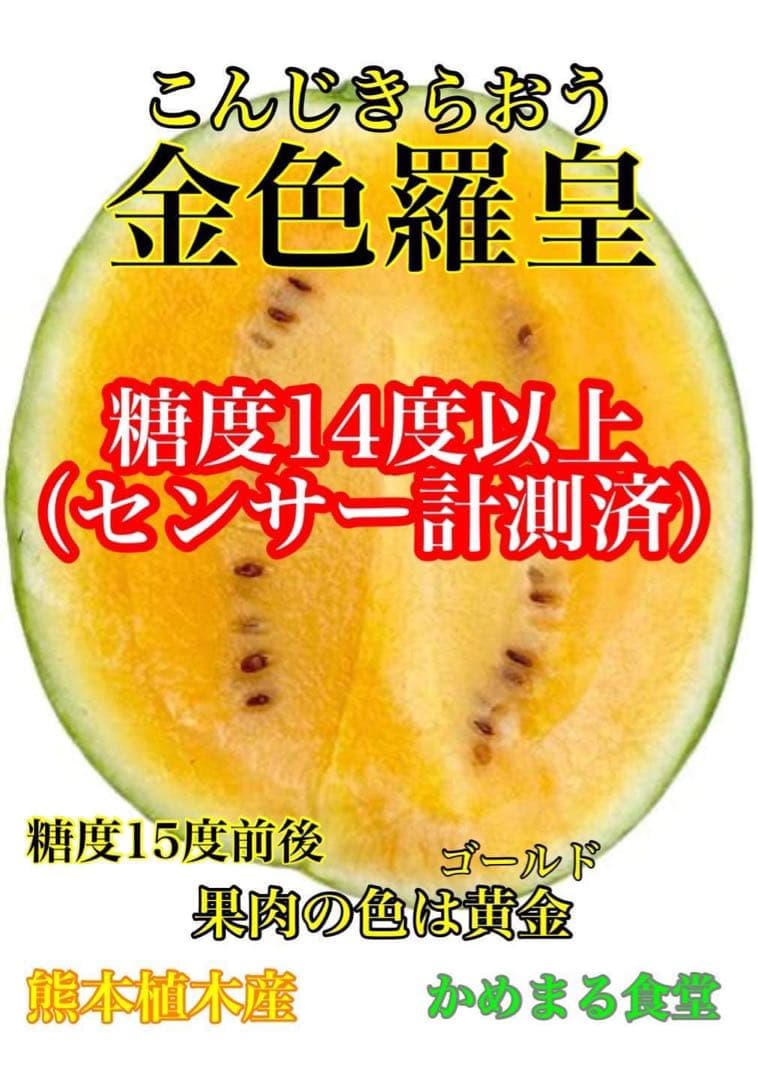 衝撃のサイズと甘さ、金色羅皇6L2玉セット24k前後箱込　かめまる食堂